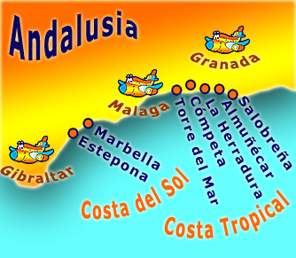 holiday rentals Andalusia Costa del Sol und Costa Tropical